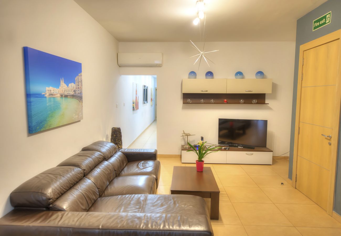 Apartamento en Sliema - Spacious 3bdm apartment with large terrace DDIF1-1