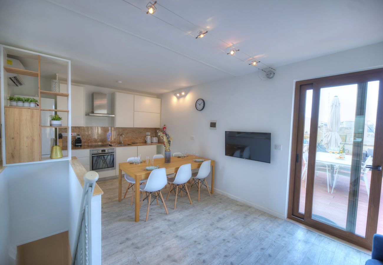 Apartamento en Valletta - Comfy 1 bedroom - Sun terrace & sea views GBUH1-1