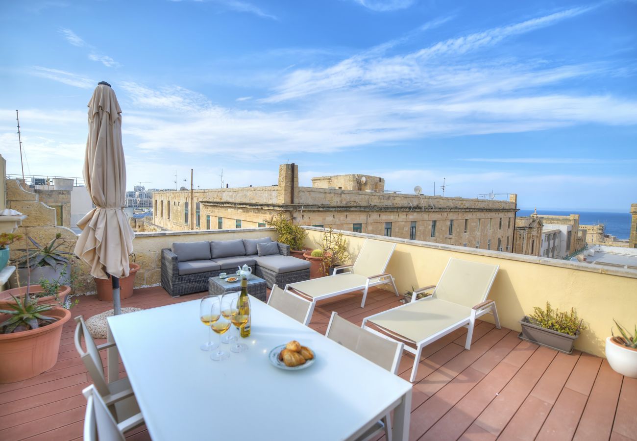 Apartamento en Valletta - Comfy 1 bedroom - Sun terrace & sea views GBUH1-1