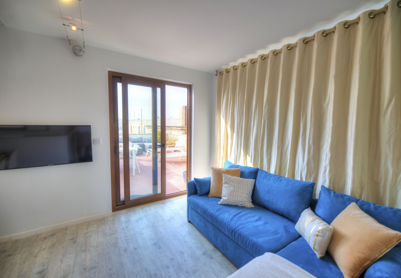 Apartamento en Valletta - Comfy 1 bedroom - Sun terrace & sea views GBUH1-1