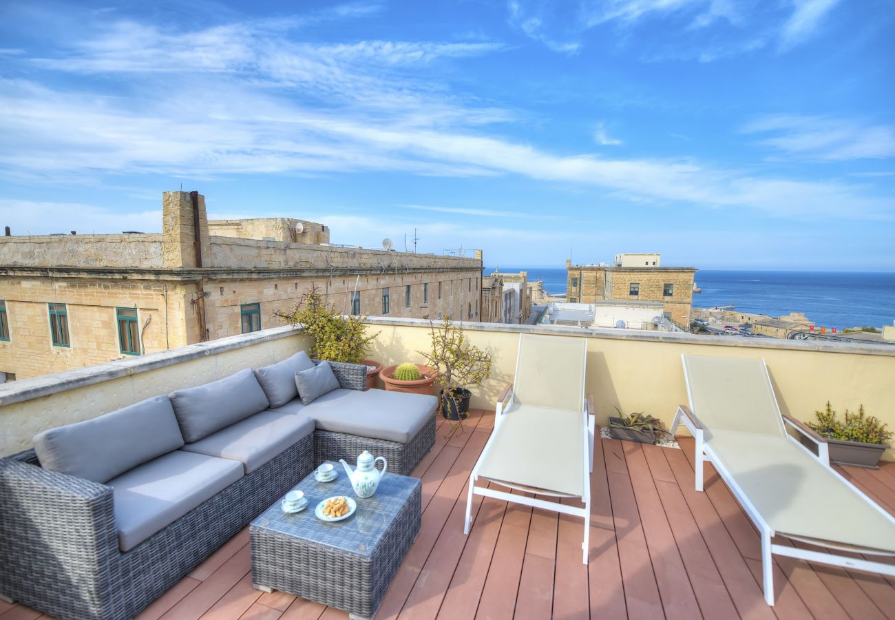 Apartamento en Valletta - Comfy 1 bedroom - Sun terrace & sea views GBUH1-1