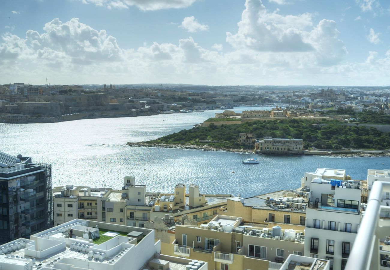 Apartamento en Sliema - Seaview terrace, 2bedrooms, communal pool COGO1-1