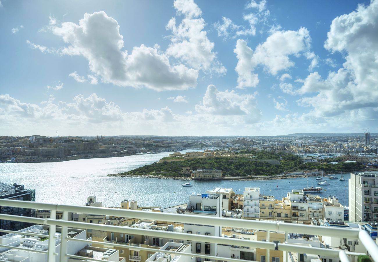Apartamento en Sliema - Seaview terrace, 2bedrooms, communal pool COGO1-1