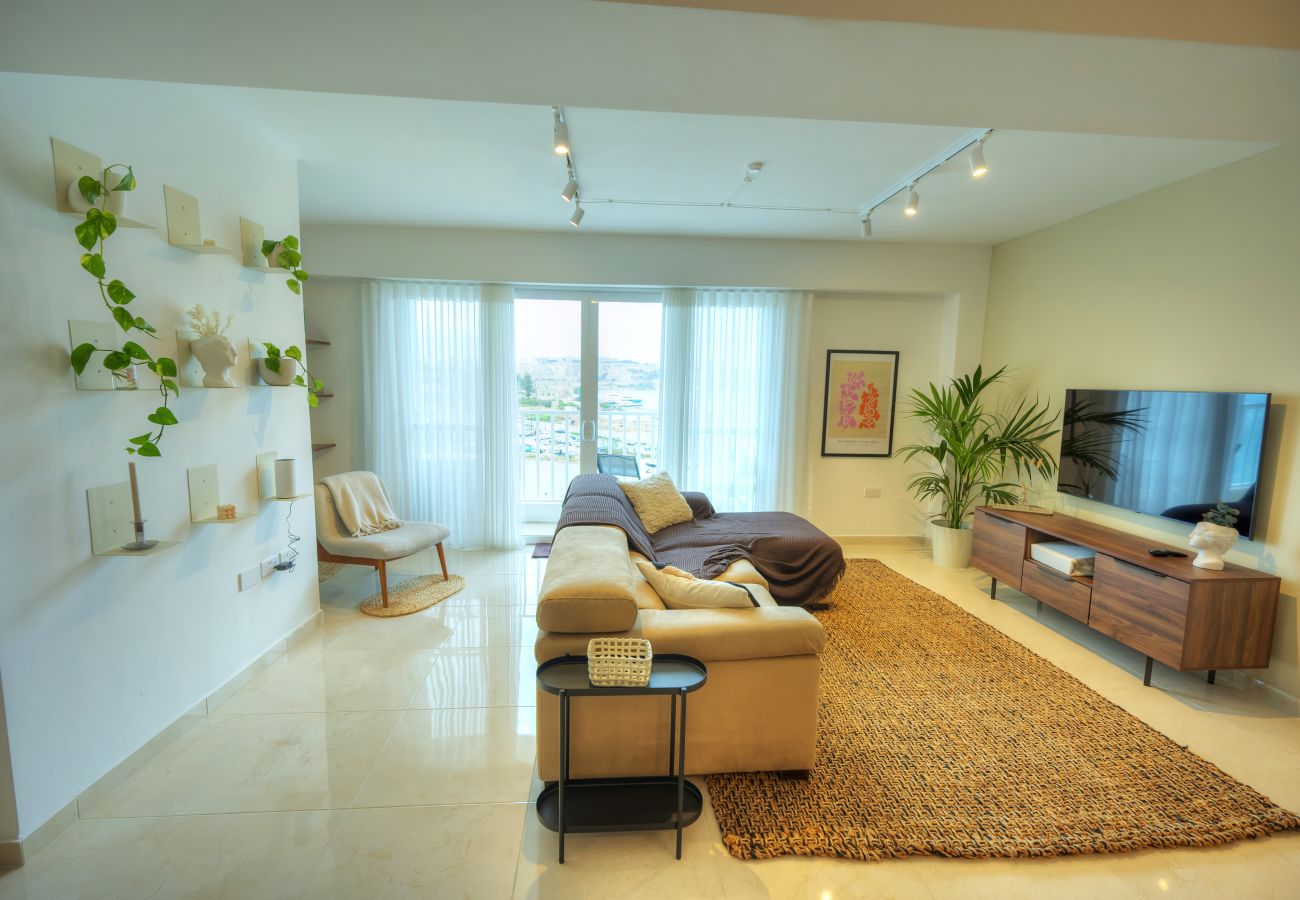 Apartamento en Gzira - Luxury&stylish 2bedroom seafront, balcony GOGZR-4