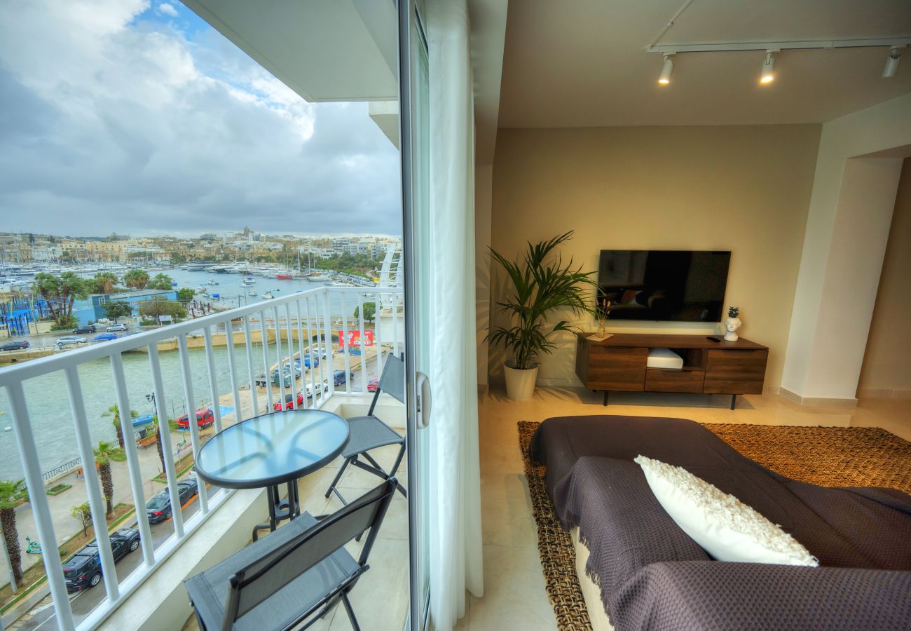 Apartamento en Gzira - Luxury&stylish 2bedroom seafront, balcony GOGZR-4