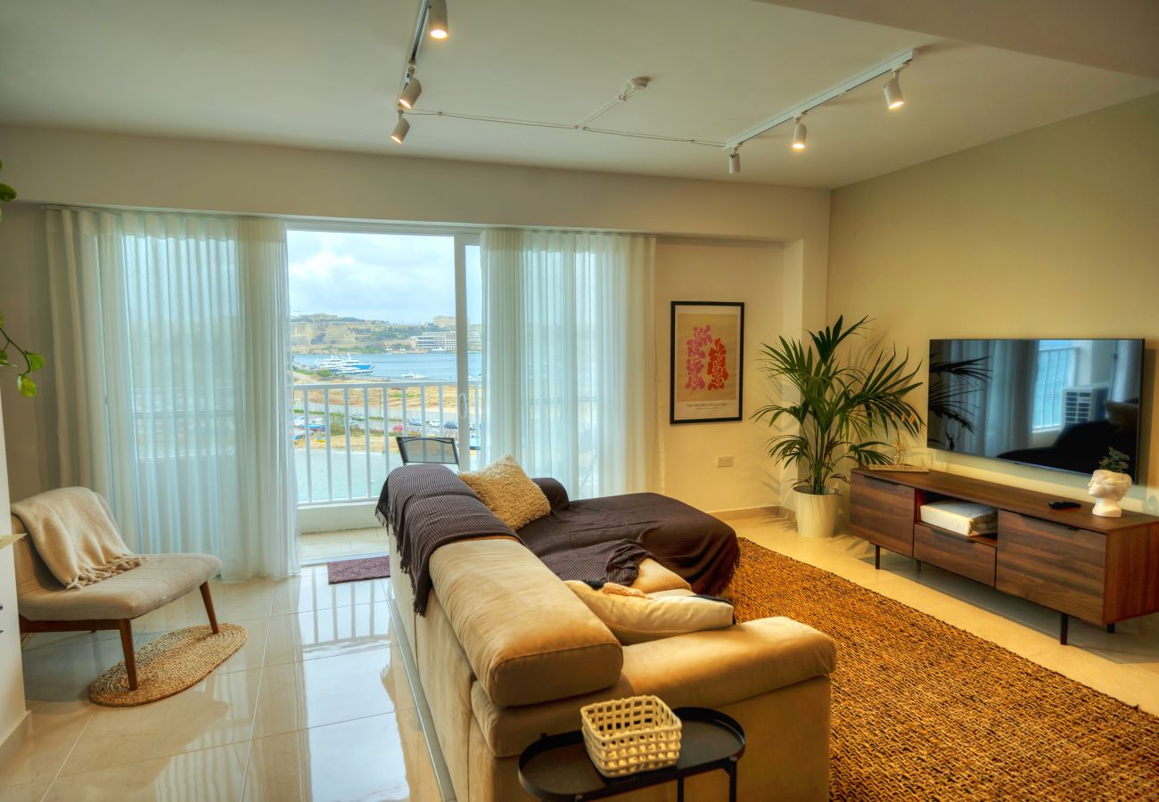 Apartamento en Gzira - Luxury&stylish 2bedroom seafront, balcony GOGZR-4