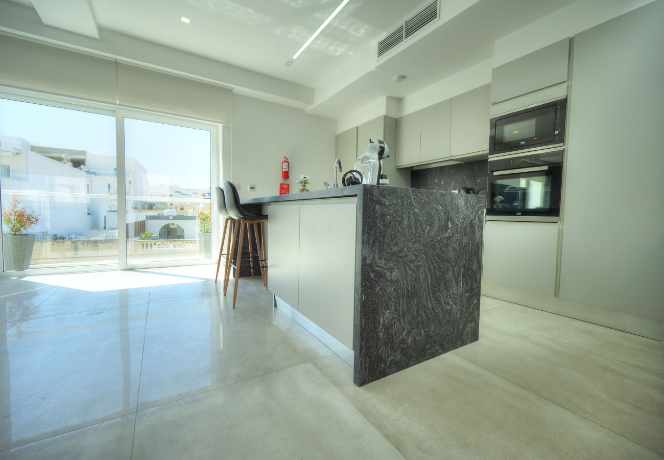 Apartamento en Swieqi - Elegant 2 bedrooms, large sun terrace, pool GCAT1-1