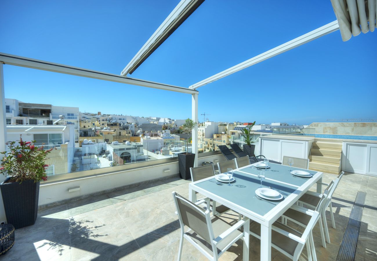 Apartamento en Swieqi - Elegant 2 bedrooms, large sun terrace, pool GCAT1-1