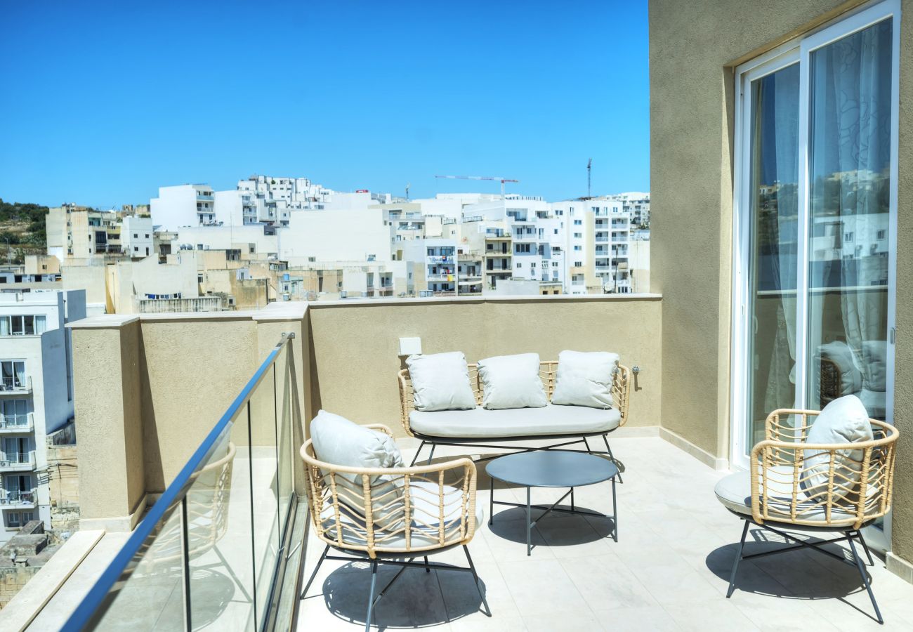 Apartamento en Msida - Luxury penthouse with jacuzzi, sun terrace APIC1-2