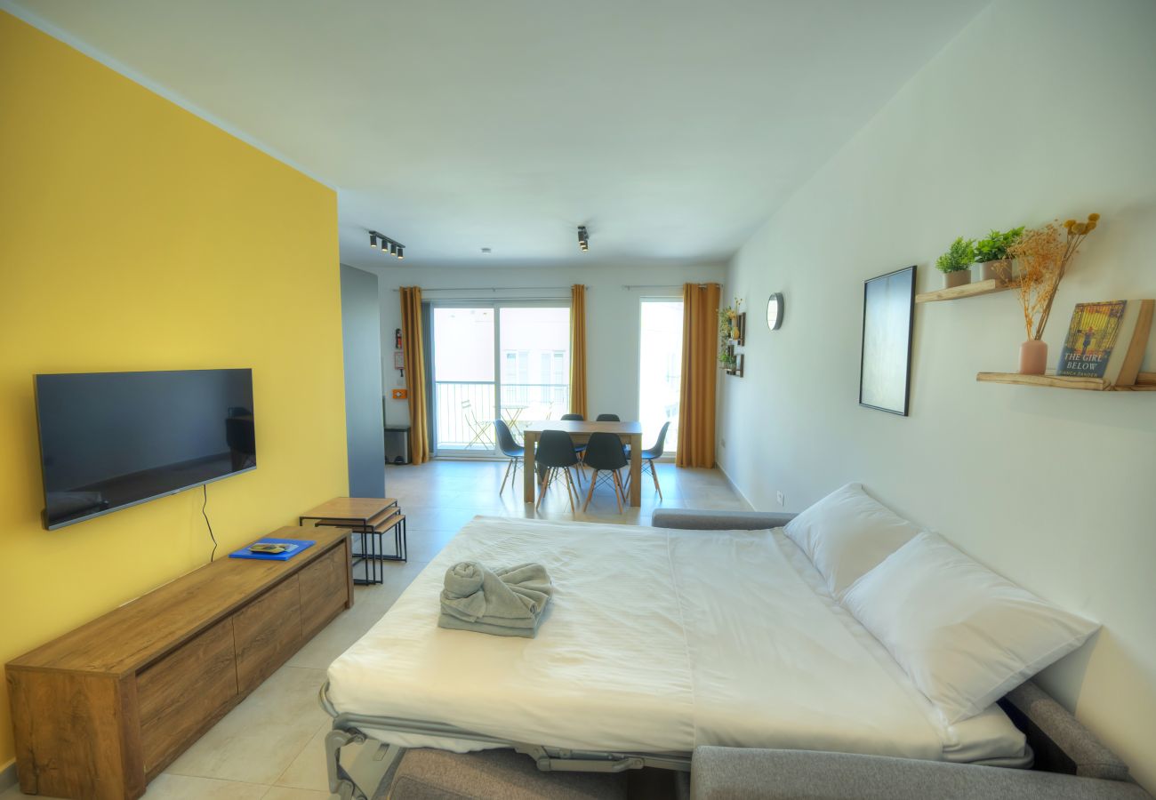 Appartement à Gzira - Spacious one bedroom with study JGRI1-1