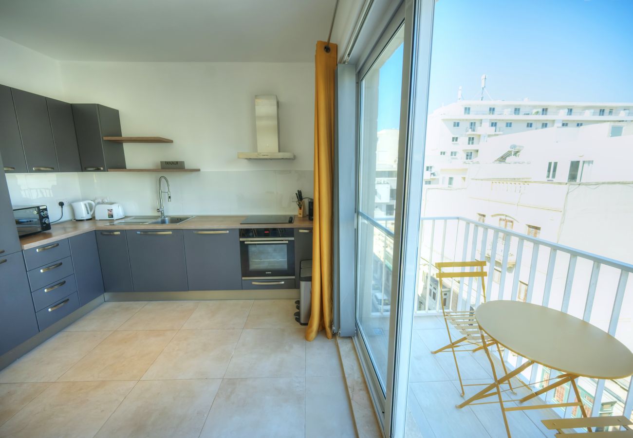 Appartement à Gzira - Spacious one bedroom with study JGRI1-1