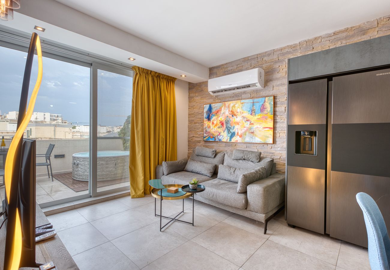 Appartement à Msida - Beautiful penthouse with terrace & jacuzzi WVID1-2