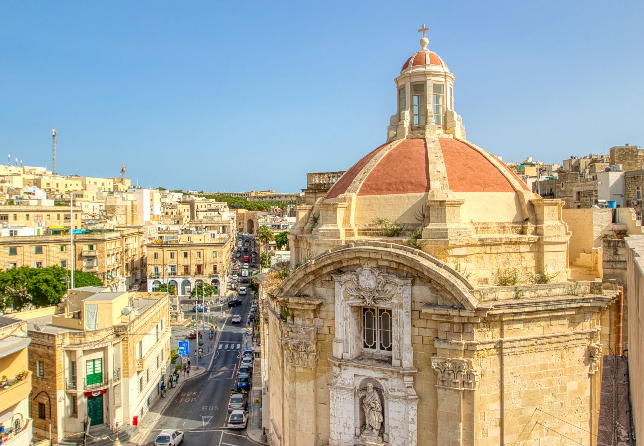 Studio in Cospicua - Cosy double studio, shared roof terrace GOBLU-4