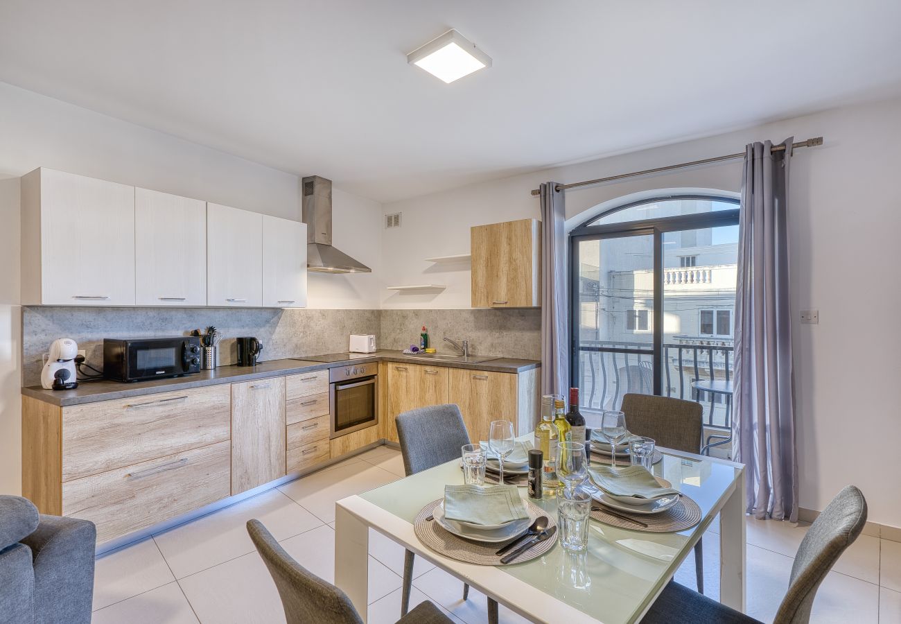 Apartment in Swieqi - Modern and cosy 2 bedroom flat with balcony BSAI1-1